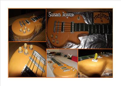 guitar cake - Cake by susan joyce