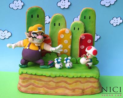Wario's Woods -Arcade Games Collaboration - Cake by Nici Sugar Lab