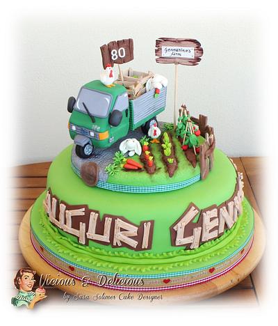 Gennarino's farm cake - Cake by Sara Solimes Party solutions