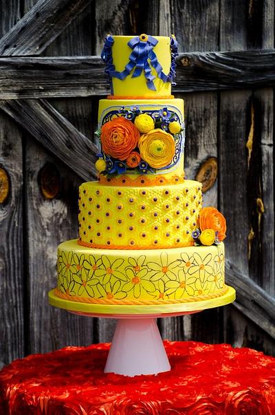 Cake Central Ranunculus Cake - Cake by Jenniffer White
