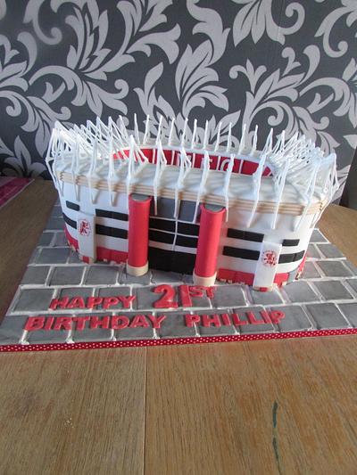 riverside stadium - Cake by jen lofthouse