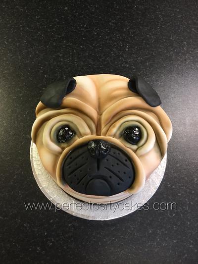 Pug face cake - Cake by Perfect Party Cakes (Sharon Ward)