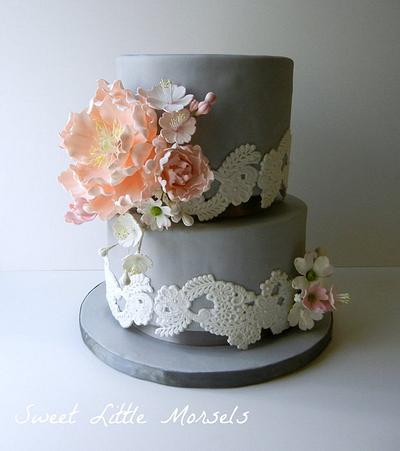 Lace Wedding Cake - Cake by Stephanie