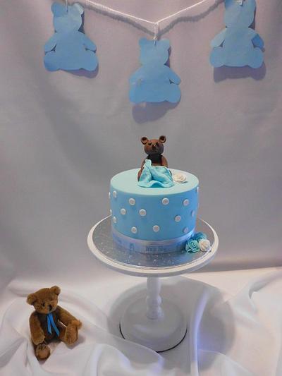 Baby Shower - Teddy with blanket - Cake by Michelle