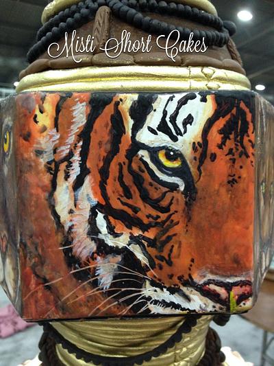 My favorite Cocoa Butter Painted Tiger - Cake by Misti Short Cakes
