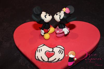 Minnie Mickey Mouse and Love - Cake by Nici Sugar Lab
