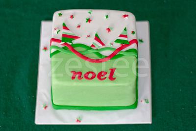 Striped Christmas Tree Cake - Cake by Rachel