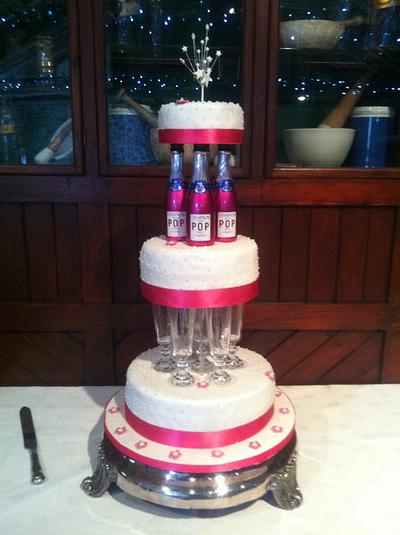 My first wedding cake - Cake by eatlovecake