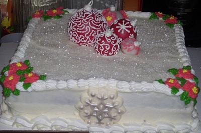 Christmas Ornament Cake - Cake by Angie Mellen
