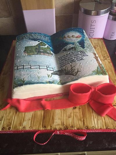 Christmas Book - Cake by Yvonnescakecreations