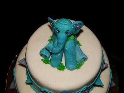 Baby Elephant Cake and Cookies - Cake by LiliaCakes