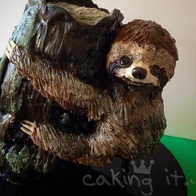 Sloth Cake - Cake by Caking it.