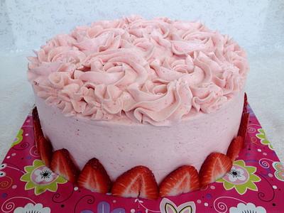Strawberry Cake - Cake by Shani's Sweet Creations