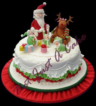 Santa and his little helpers! - Cake by Not Just A Cake