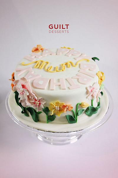 Flowers for Mum - Cake by Guilt Desserts