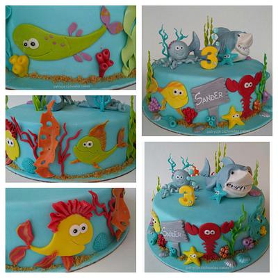 ocean cake - Cake by Hokus Pokus Cakes- Patrycja Cichowlas