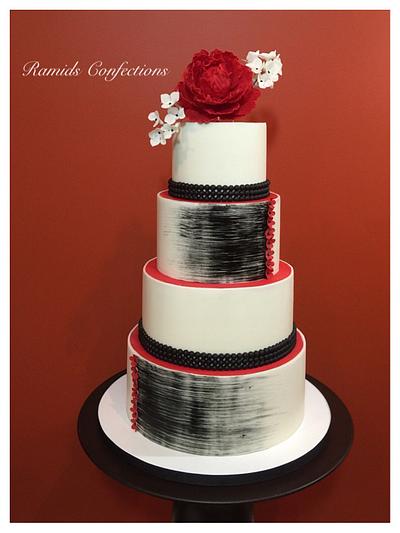 Red White Black  - Cake by Ramids