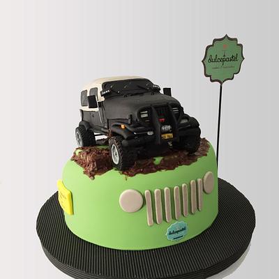 Cake tag: jeep wrangler - CakesDecor