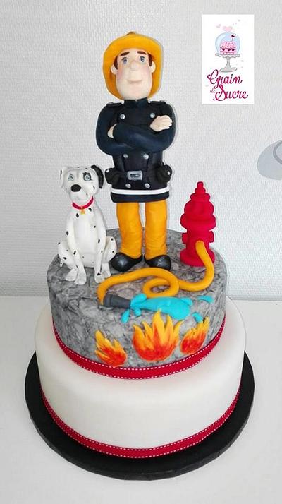 Fireman Sam - Sam le Pompier - Cake by Sandra MARGARITO