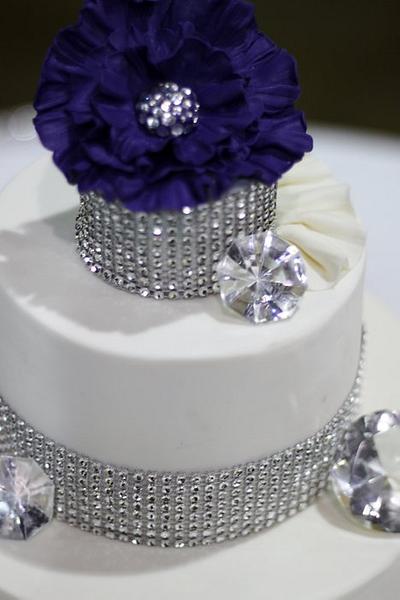 Purple Glam - Cake by Sarah H Mograbee