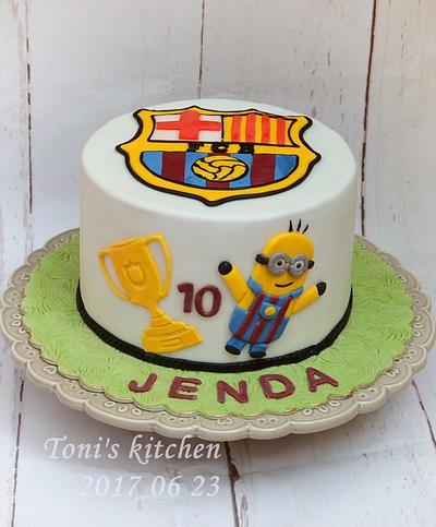 For a little fan of Barcelona - Cake by Cakes by Toni