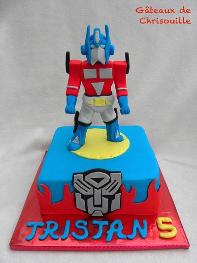 Optimus Prime - Transformers - Cake by Gâteaux de Chrisouille