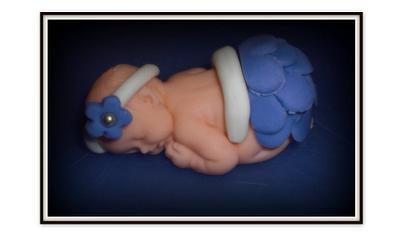 Baby cake topper - Cake by Laciescakes