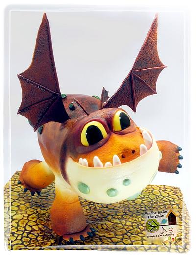 Gravity Defying Structured Cake : How To Train Your Dragon To Do A Handstand!  - Cake by Pauline Soo (Polly) - Pauline Bakes The Cake!