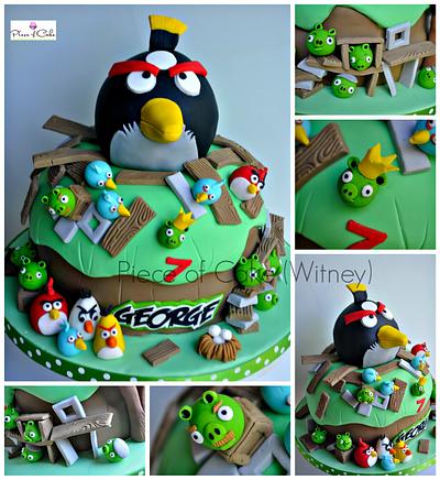 Angry Birds - Cake by pieceofcakewitney