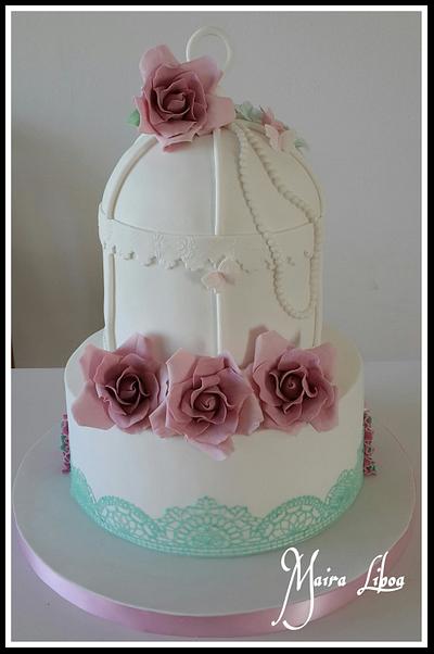 Birdcage Cake - Cake by Maira Liboa