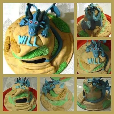 Blue Dragon - Cake by Jewels Cakes