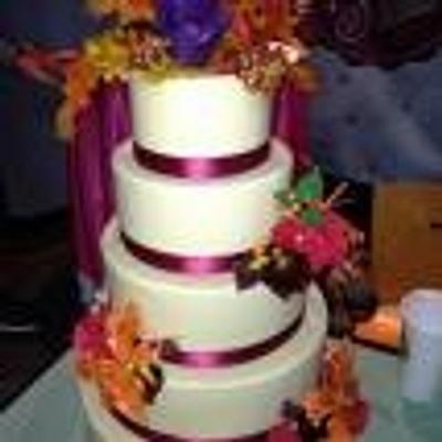 Fall wedding cake - Cake by CelestialSweets
