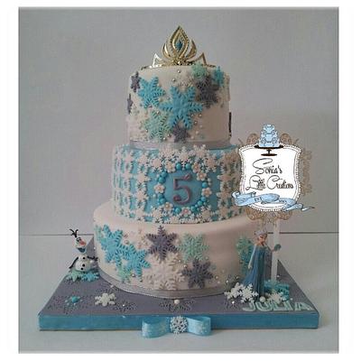 Frozen - Cake by Sonias Little Creations