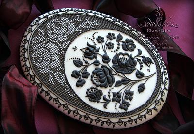 "Kalocsai" Roses Cookie - Cake by Aniko Vargane Orban
