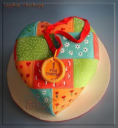 Cake on the first wedding anniversary - Cake by Svetlana