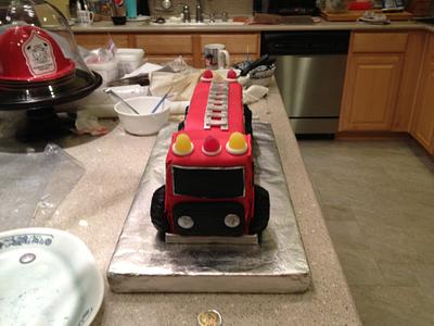 fire truck cake - Cake by Loracakes