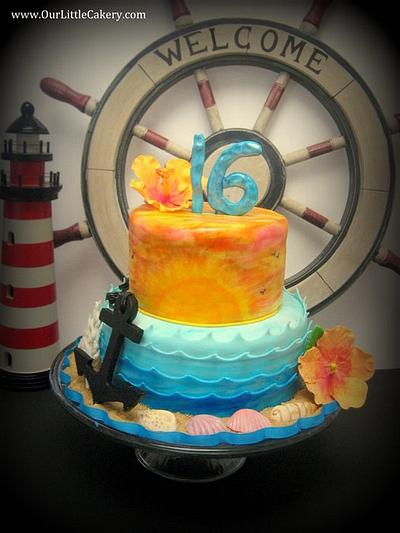 Beach Sunset Cake - Cake by gizangel