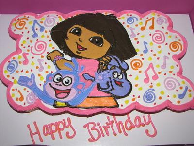 Dora and Boots cupcake cake - Cake by Tiffany Palmer