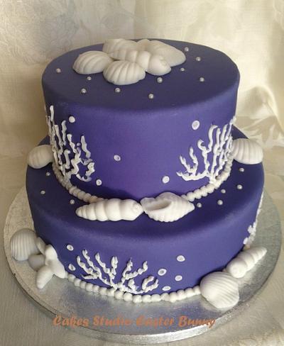 Blue wedding cake - Cake by Irina Vakhromkina