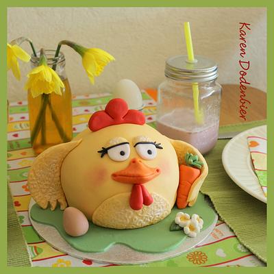 Easter chicken! - Cake by Karen Dodenbier