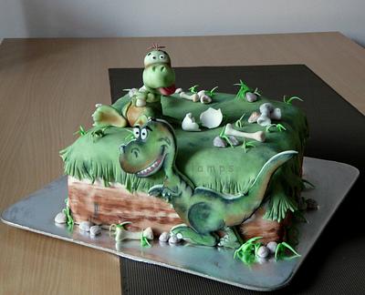 Dinosaur cake - Cake by lamps