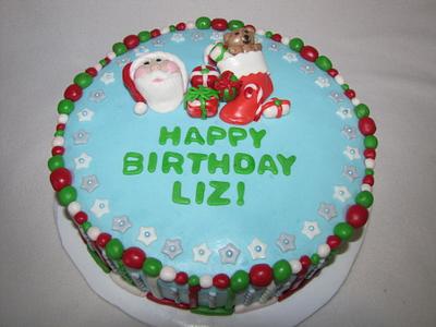 Christmas Birthday - Cake by Tiffany Palmer