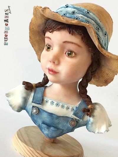 Little Girl Modelling Chocolate Bust - Cake by Puckycakes