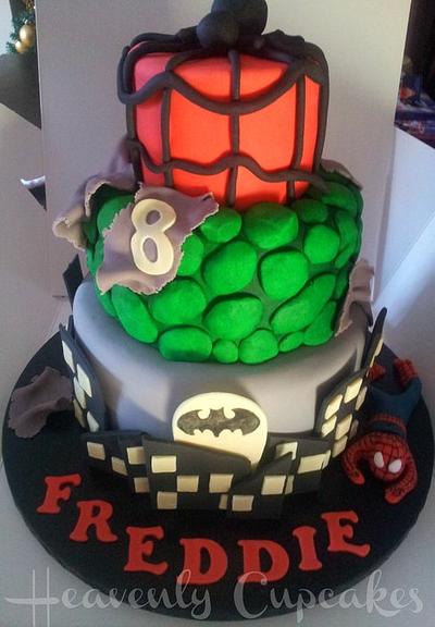Superhero cake - Cake by Debbie Vaughan