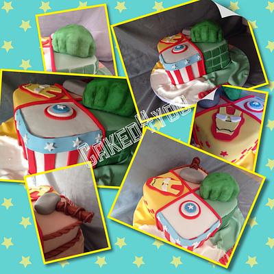 Marvel Heroes Cake - Cake by Clare Caked4you