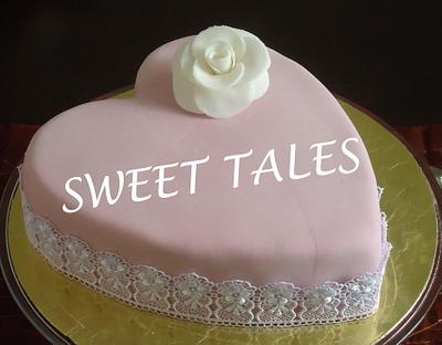 Pink heart - Cake by SweetTales