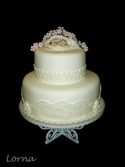 Christening cake - Lea.. - Cake by Lorna