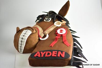 Horse cake for Ayden - Cake by Power Of Sugar