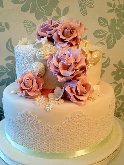 Vintage Wedding - Cake by Red Rock Bakery