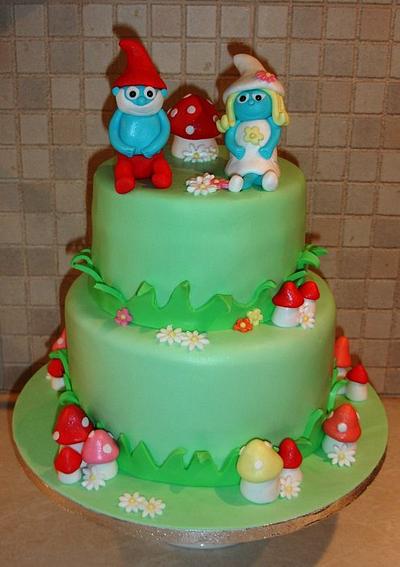 Smurfs cake - Cake by Dora Avramioti